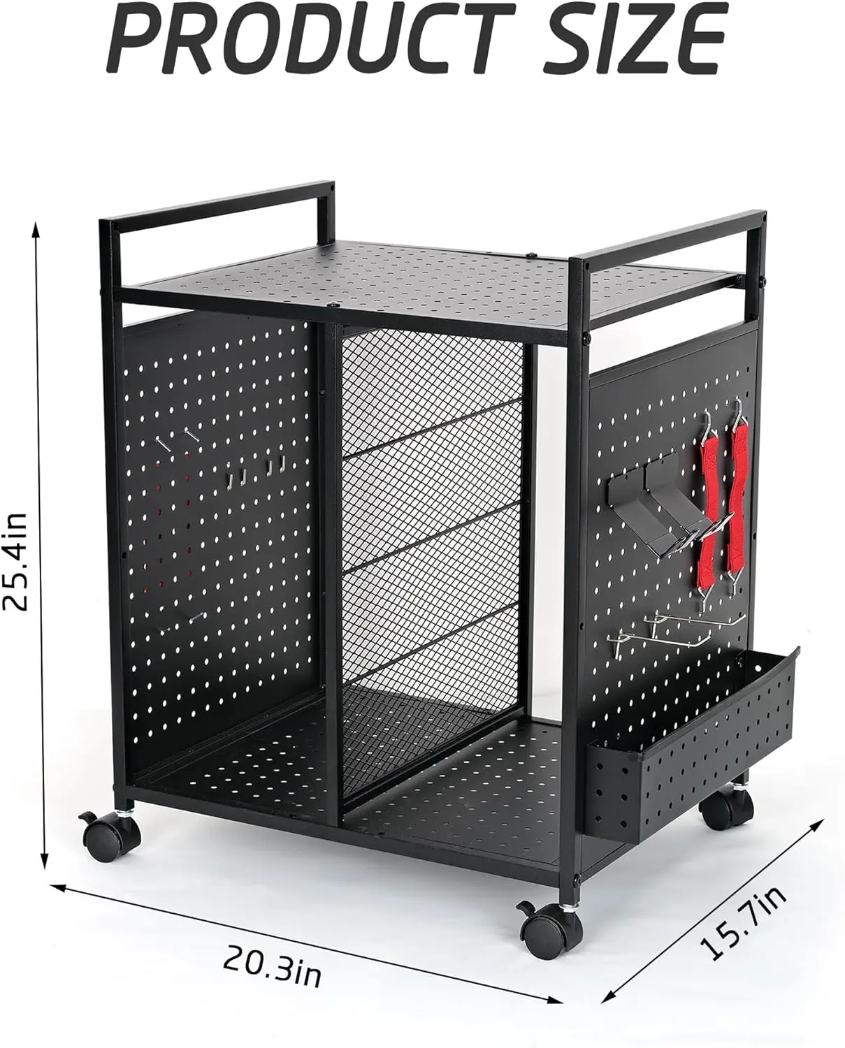 Mythinglogic Gaming Station Organizer, Metal Video Game Controller Holder, Game Organizer Storage Rack for PS5/PS4/Xbox/Switch/Headsets/Gamepads/Gaming Accessories (Black)