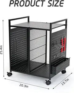 Mythinglogic Gaming Station Organizer, Metal Video Game Controller Holder, Game Organizer Storage Rack for PS5/PS4/Xbox/Switch/Headsets/Gamepads/Gaming Accessories (Black)