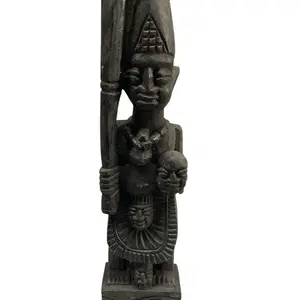 Elegua Eshu Eshu Alboran Muneco Doll Santeria Ifa Osha Palo Decor - Modern Wooden Doll with Unique Features