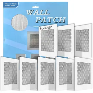 8 count 10 Inch Large Drywall Patch, Wall Repair Patches, Self-Adhesive Fiberglass Repair Kit Dry Wall Hole Repair Patch for  Metal Sheetrock Ceiling (10"x 10")
