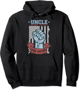 Uncle Legend Godfather USA Flag American Niece Nephew Family Pullover Hoodie - Nicolelebro Shop 35B099ZQTG2D