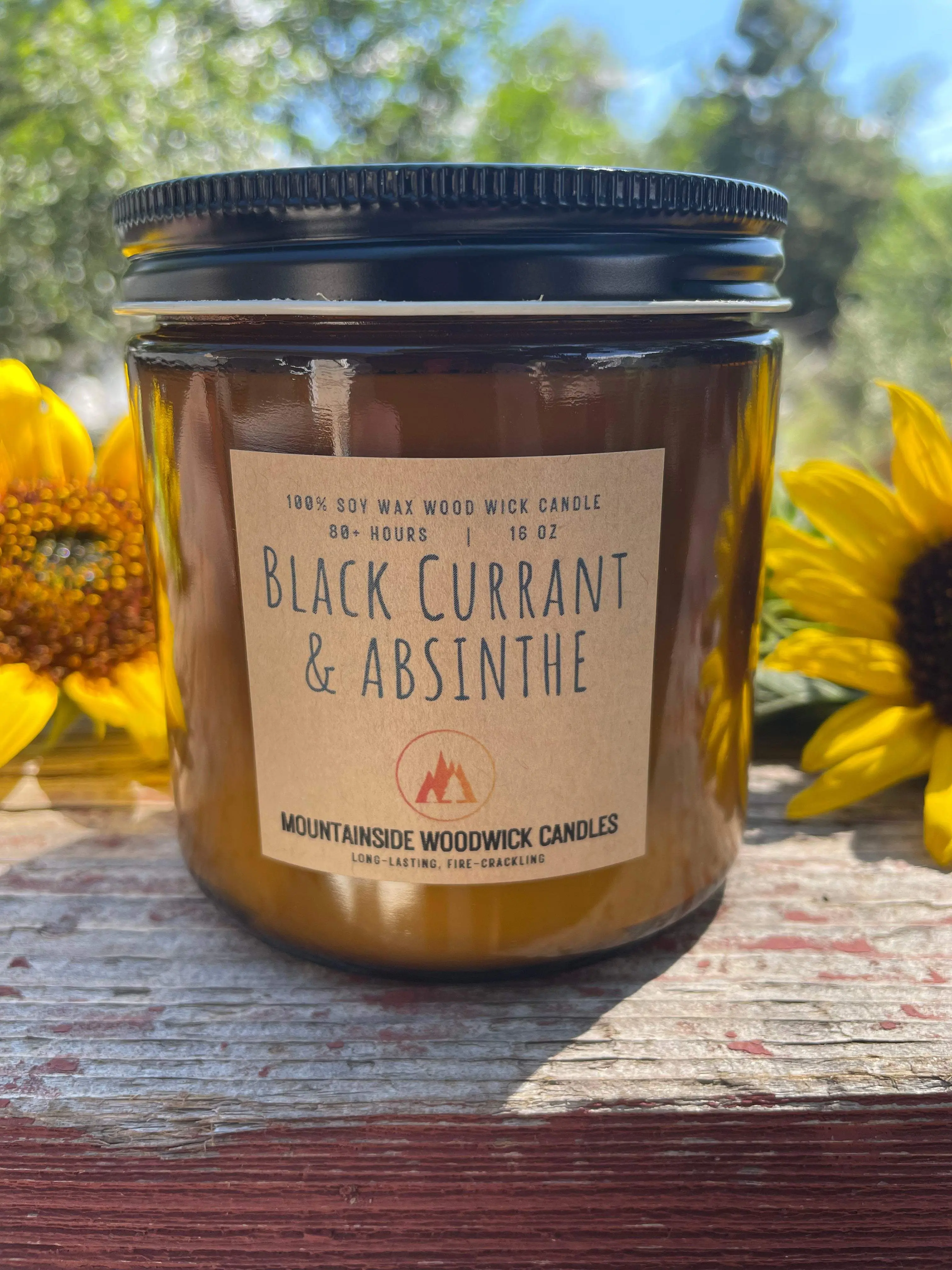 Black Currant & Absinthe (16 oz.) - Large Wood Wick Candle