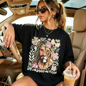 Lion of Judah Comfy Shirt  , Trendy Religious Women's Tshirt