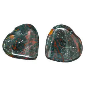 Crystal Heart Stones - Pack of 2 Heart Shaped Crystals for Healing, Stocking Stuffers Gifts