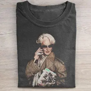 Comfort Colors Miranda Priestly Unisex Tee, The Devil Wears Tee Shirt, Fashion Boss Lady Graphic Tee, Gift For Women and Man T-Shirt