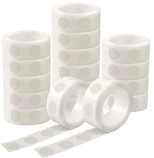 300 Pcs Point Dots Balloon Glue Removable Adhesive Point Tape, 3 Rolls Double Sided Dots Stickers for Craft Wedding Decoration