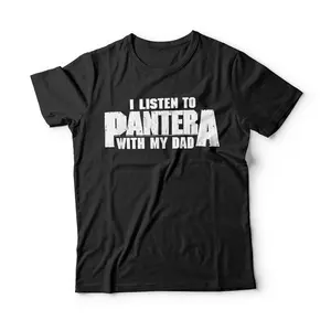 Pantera Official I Listen To Pantera With My Dad T-Shirt Breathable Graphic Tee Peak Design Sweatshirt Hoodie