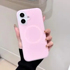 Macaron Magnetic iP16 Pro Max 12/13 Dopamine 14/16 iP15 Phone Case Fashion Trend Magnetic Dirt-resistant Cover Smartphone