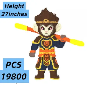 Black Myth Wukong 19800 PCS-Multi color compressed link small building block series