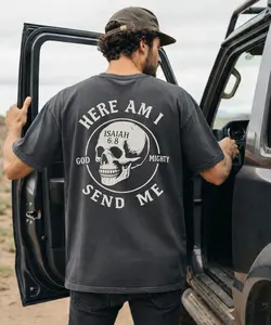 Here Am I Send Me Shirt – Isaiah 6:8 Christian Graphic Tee | Bold Faith Streetwear for Men