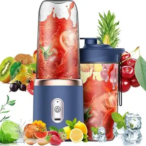 Portable Blender, 1 Set Rechargeable Juicer Blender, Fruit & Vegetable Juicer, Household Kitchen Appliances for Home Use, Gift for Mum, Immersion Blender, Fruit Juice Extractor