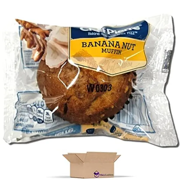 Chef Pierre Chef Pierre Banana Nut Muffins Individually Wrapped, 4 oz | Pack of 12