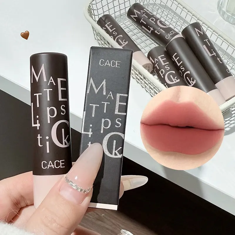 Vintage Party Matte Lipstick, 6 Matte Shades, Long-Lasting, Suitable for Daily, Dates, Night Out, Formaldehyde-Free, Single Item, Lip Products Makeup