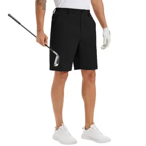 Men's 9" Inseam Stretch Quick Dry Lightweight Casual Golf Shorts with 3 Pockets for Golf, Walking, Hiking, Travel, Work & Daily Wear
