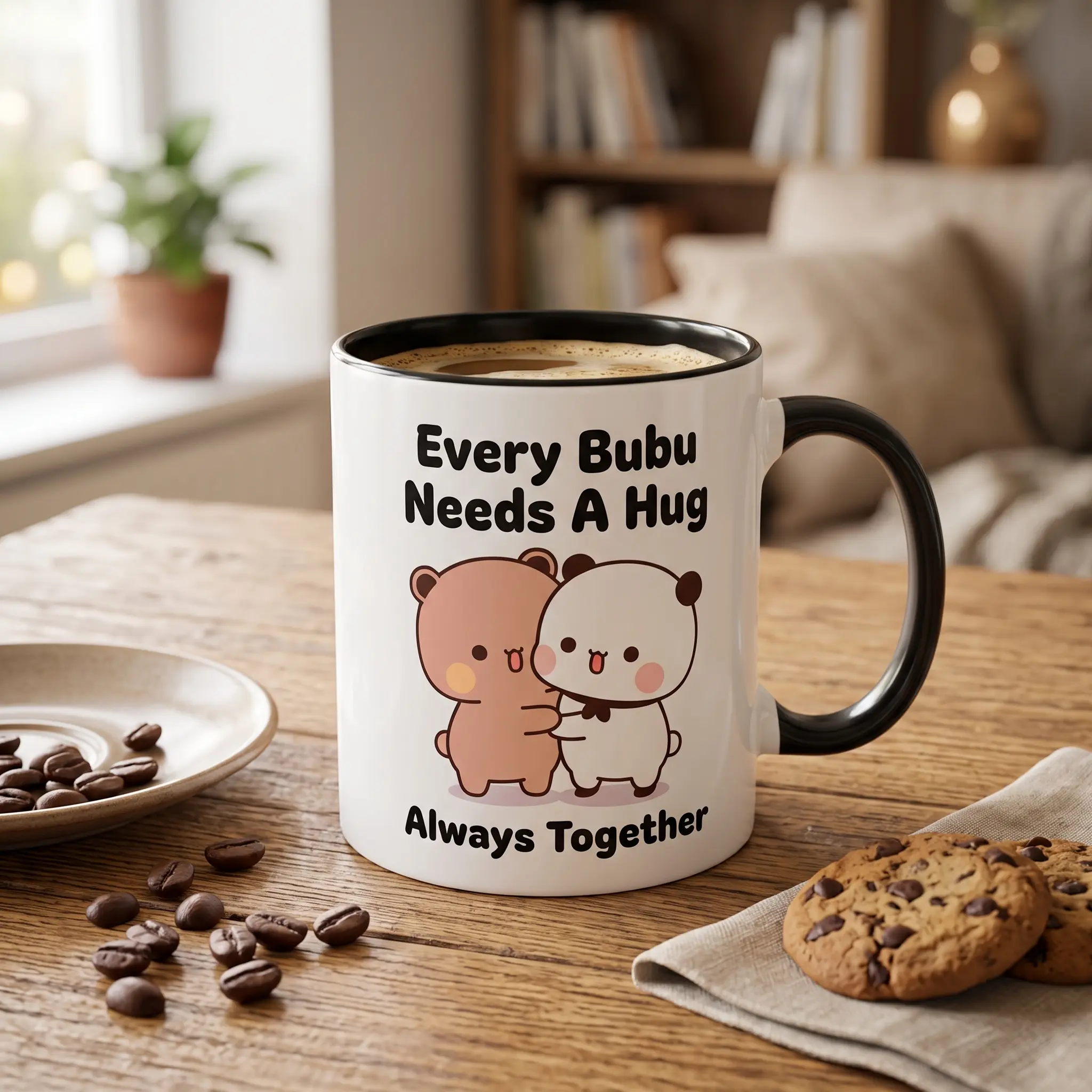 "Every Bubu Needs A Hug" Ceramic Mug - 11oz, 15oz Kitchen Drinkware