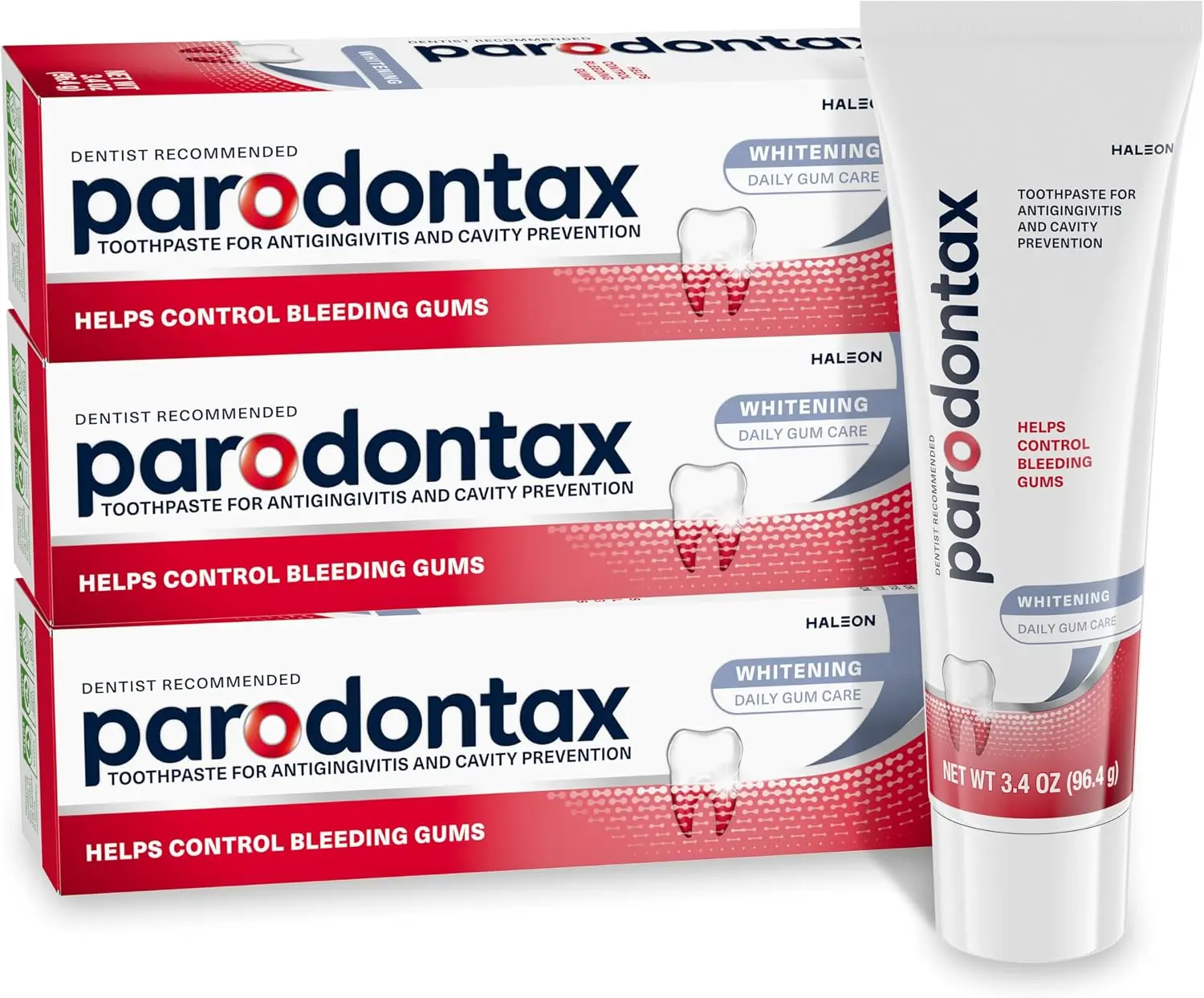 Teeth Whitening Toothpaste To Help Bleeding Gums, Gum Toothpaste For Gum Health, 3.4 Oz x 3