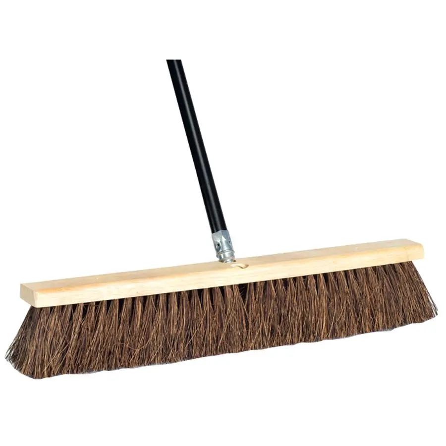 212 MAIN 24" Push Broom with Durable Heavy-Duty Palmyra Bristles - 60 in. Handle, Home Care Supplies, Cleaning Brooms for Hard Floors, Garage