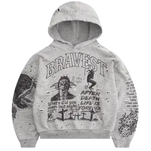 BRAVEST STUDIOS HOODIE 'SKETCH HEATHER GREY'