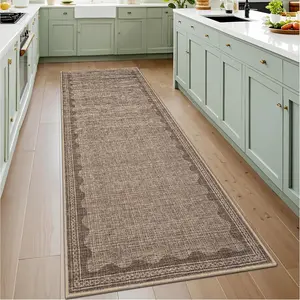 Nordic Textured Printed Carpet for Living Room Bedroom Kitchen Hallway, Foldable Washable Non-Slip Plush Rug, Easy Care Large Area Mat, Decorative Area Rug