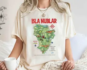 [ SALES UP TO 30% ] Dinosaur Isla Map s T-Shirt, Isla Nublar Shirt, Jurassic World Parody Shirt, Visit Isla Nublar National Park, Dino shirt