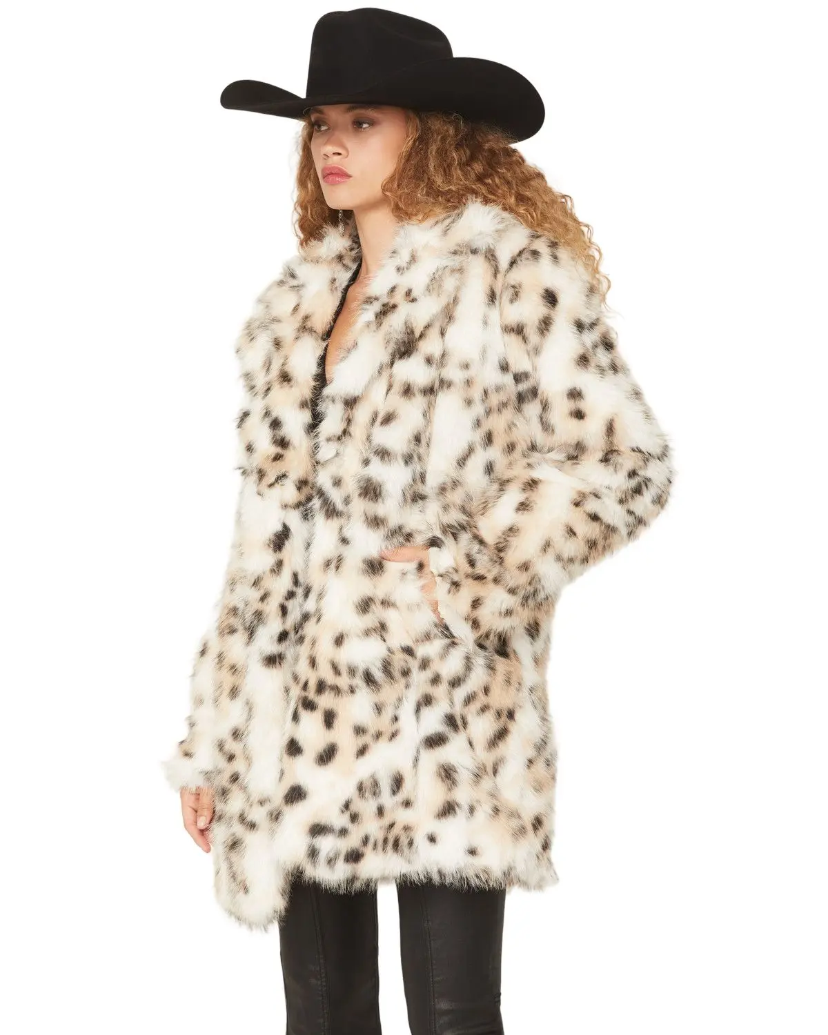 Shyanne Women's Women'S Peregrine Long Leopard Print Faux Fur Coat - Swho25o5-Crm