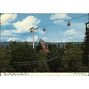 USED-Six Flags over Mid-America - River King Runaway Mine Train Eureka, Missouri MO Original Vintage Postcard