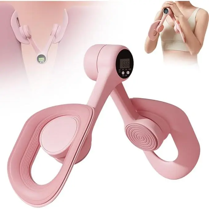 Thigh Master for Women, Multi-Functional Pelvic Floor Strengthener and Inner Thigh Toner with Smart Counter, Durable PP and TPE for At-Home Workouts, At-Home Thigh Weights