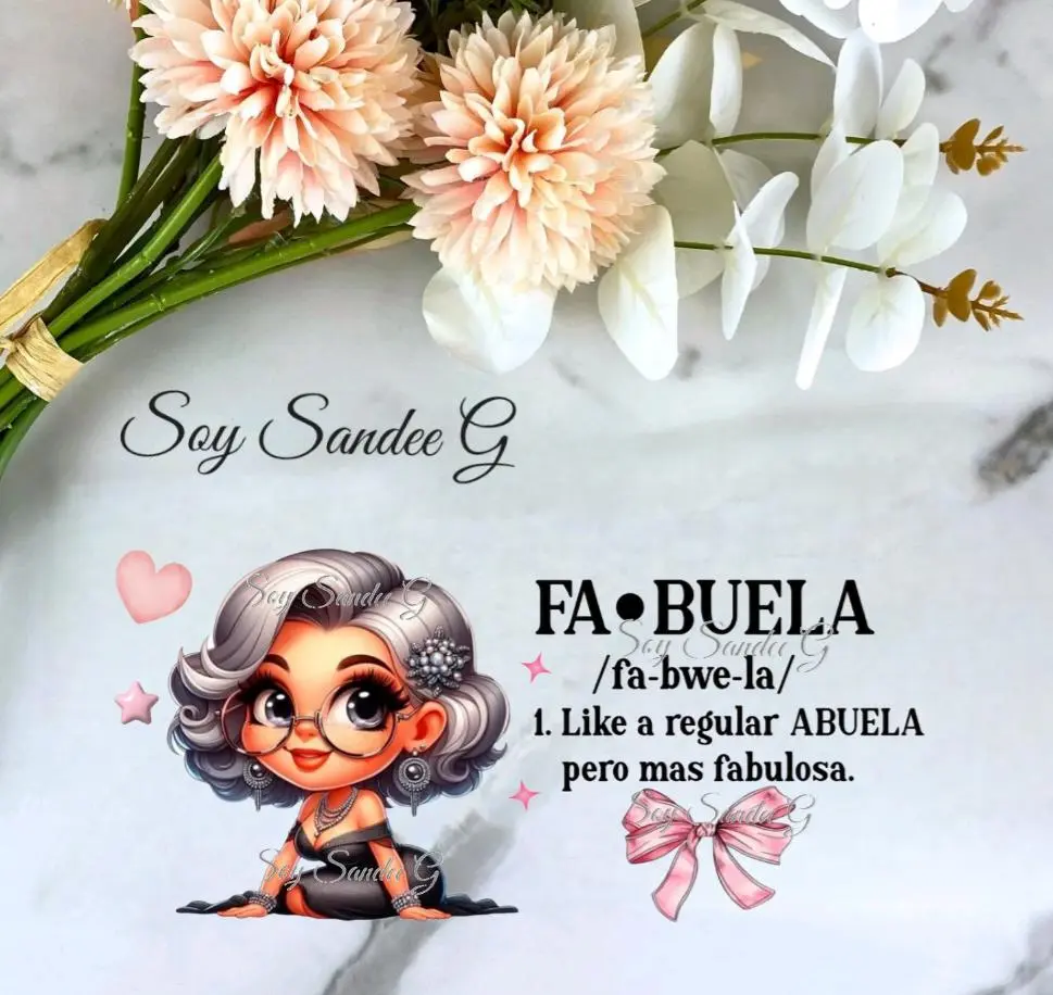 Fabuela - UVDTF Wrap for cups/hard surfaces sticker