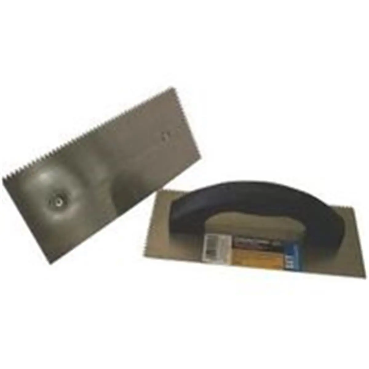 212 MAIN V-Notch Trowel Tool - 3/16x5/32 Size, 4x9 in Dimensions, TPR Handle, Model 49108, for Construction & Hardware Hand Tool Use