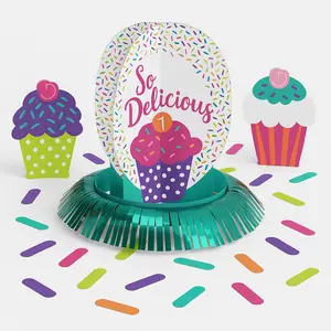 Colorful Sprinkles Cupcake Table Decorating Kit - 23-Piece Set