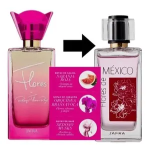 Jafra flores de México eau de parfum 1.7 fl oz for women in glass bottle and box new imagen Floral Fragrances