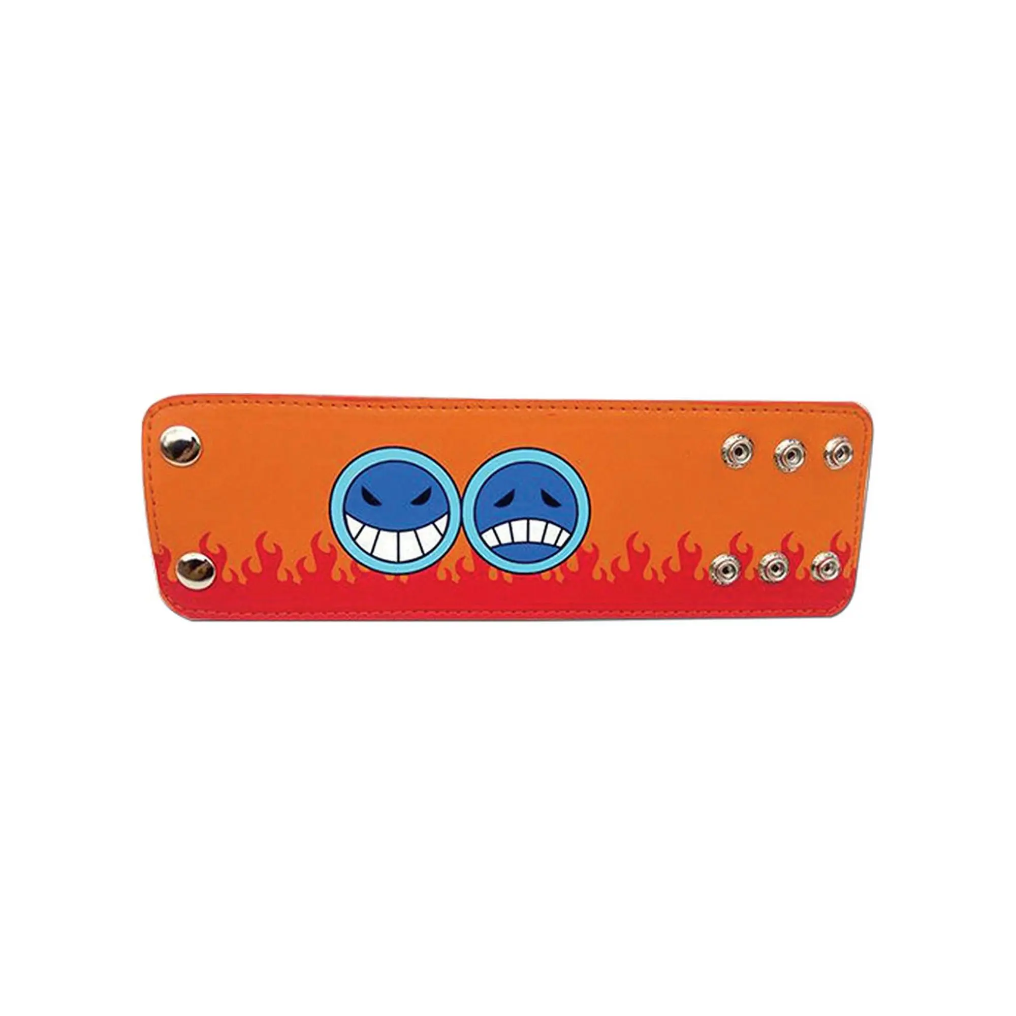 One Piece - Portgas D. Ace's Hat Icon Leather Wristband