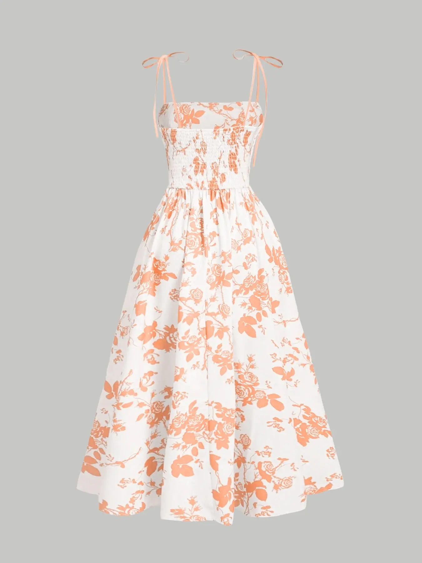 Women's Floral Print Tie Shoulder Cami Fitted Lightweight Dress, Fashion  Casual Chic Sleeveless Spaghetti Strap Dress for Daily Outdoor Wear, Women  Dress for Summer - TikTok Shop