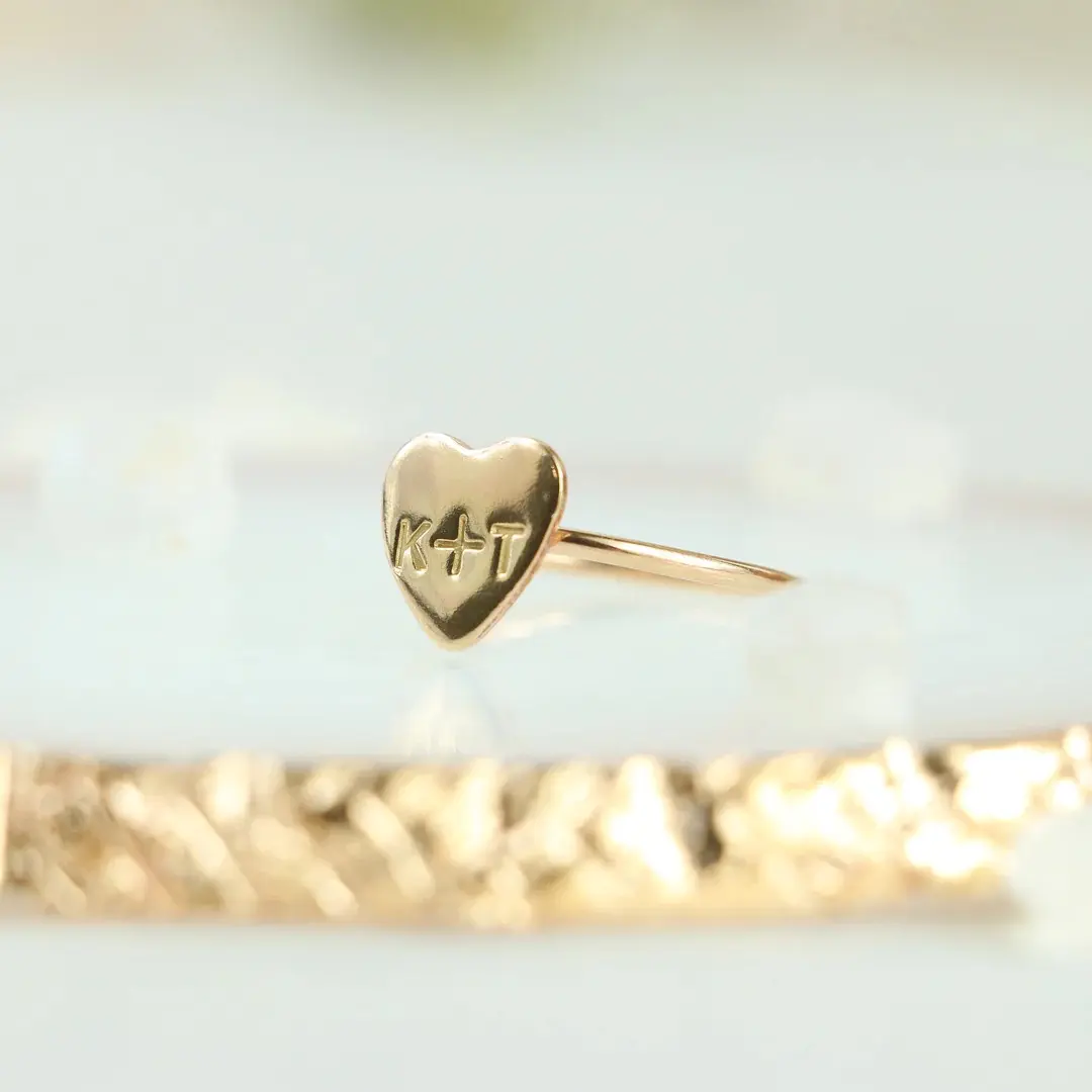 [READ NOTE] Summa Heart Ring | BFF Ring | Initial Couple Rings