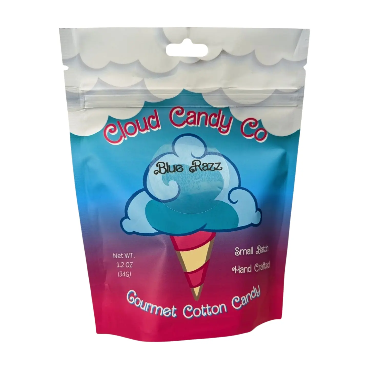 Blue Razz Flavored Cotton Candy - Sweet Snack Candy Snack Sweet blue  candy