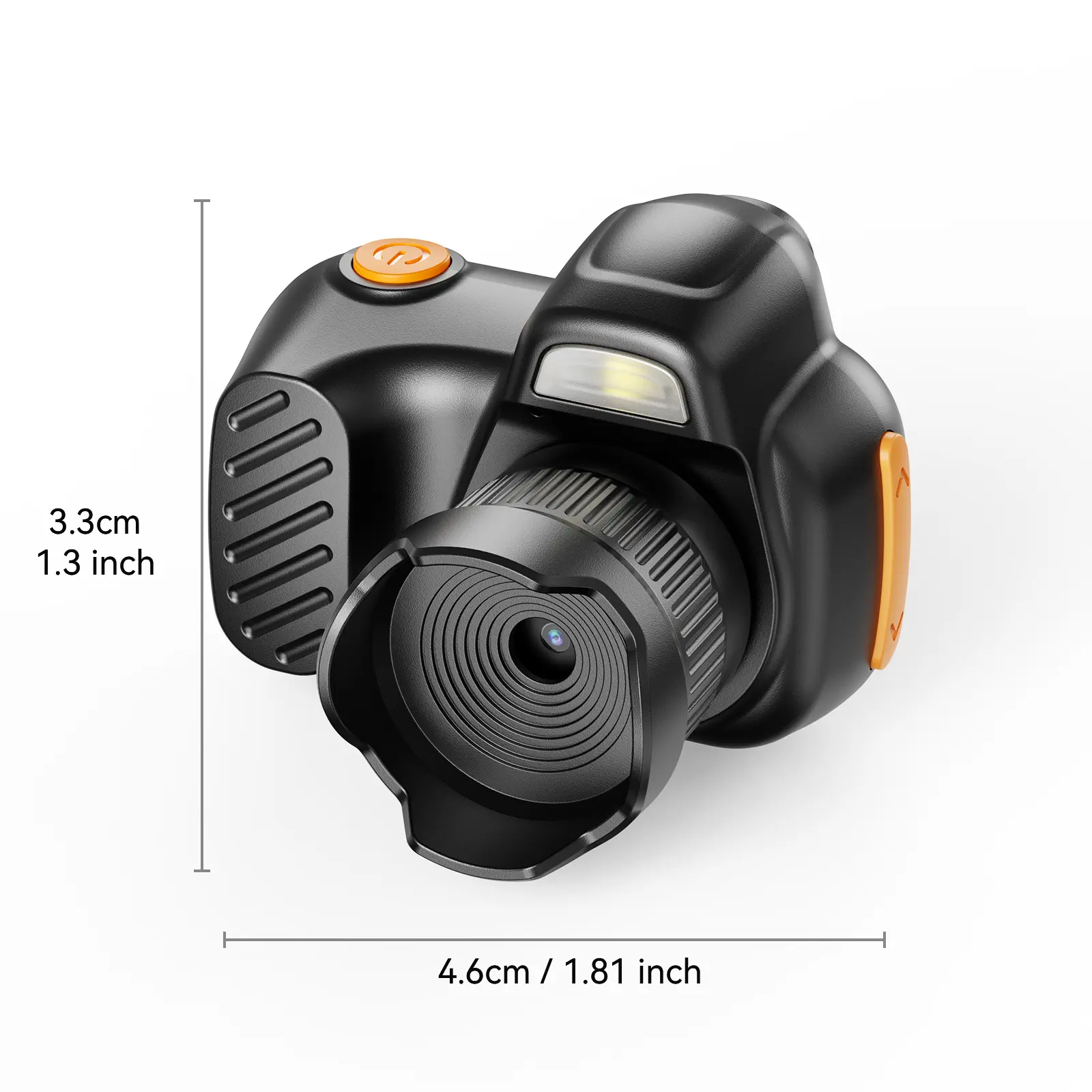 Portable Pocket Mini 1080P HD Video Recorder Camcorder with 64GB Card, Auto Fill Flash, 4 Filters, Metal Carabiner, Lanyard, Digital Zoom, Travel Vlog Ready for Hiking, Abs