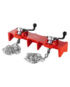 Pipe Welding Vise 1/2 To 8 Inch Pipe Welding Clamp With Dual Chains And Handles, Heavy Duty Steel Construction, Adjustable Jaw Pressure, Ideal For Industrial Workshop Use In Automotive And Plumbing Projects, Durable And Reliable