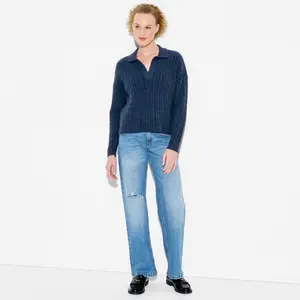 Women's Polo Collar Pullover Sweater - Wild Fable