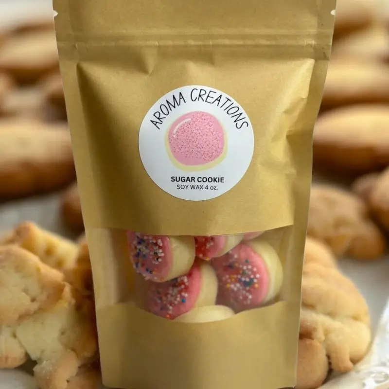 Sugar Cookie Wax Melts- Frosted Cookie Wax Melts -Realistic Fake Food Wax Melts- Candle Decor -Aroma Cozy Scent- Gift Ideas
