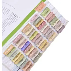 72 Laminated Bible Index Tabs, Easy to Read & Apply, Large Print, Boho Theme, Customizable, Easy Navigation, Old & New Testament, Bible Study Office Stationery for Women & Men, Quick Reference Supplies, Customizable Tabs