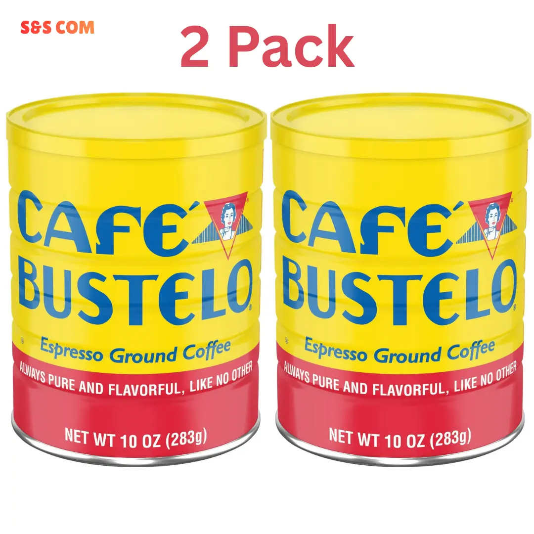 (2 Pack) Espresso Style Dark Roast Ground Coffee, 10 oz Can