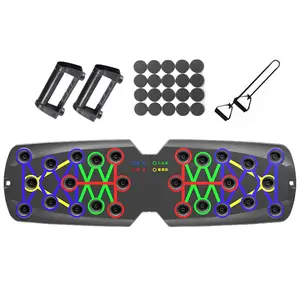 Multifunctional Push Up Boards Press Up Board Equipment Pushup Stands Push Up Boards Exercise Board With Resistance Band