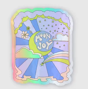 Pre-Order: Moon Joy • Vinyl Holographic Sticker