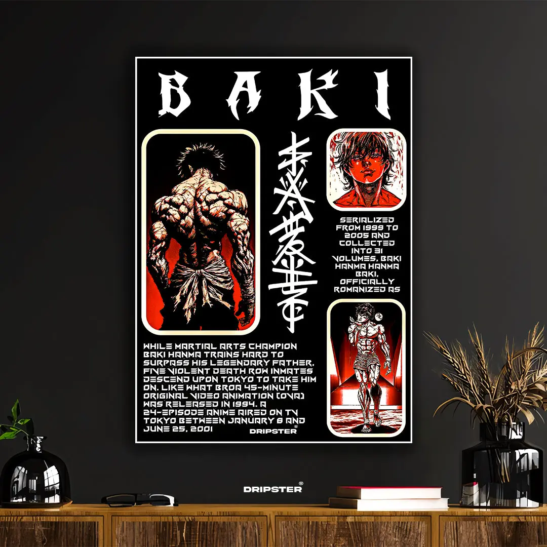 Baki Hanma Anime Manga Poster