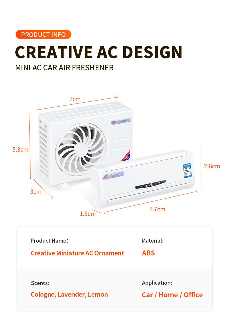 Car perfume air conditioner model, creative ornament, long-lasting fragrance, odor removal, vent outlet, solar-powered car interior aromatherapy