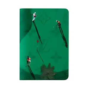 Louis Vuitton Colored Monogram Coated Canvas Card Holder – Unisex Golf Holiday Sport Collection in Green