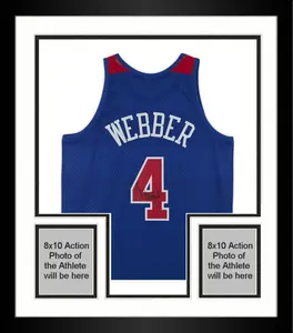 Framed Chris Webber Washington Bullets Autographed Mitchell & Ness 1996-1997 Red White and Blue Replica Jersey - Fanatics Authentic Certified