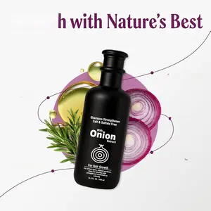 Carolayage Onion Shampoo | Hair Growth & Strengthening Formula | Salt-Free & Paraben-Free | Enriched with Argan Oil, Biotin, and Rosemary | Nourishes, Hydrates, & Revitalizes Hair | 16.9 fl oz Conditioner Haircare Gentle Mild Daily Moisture