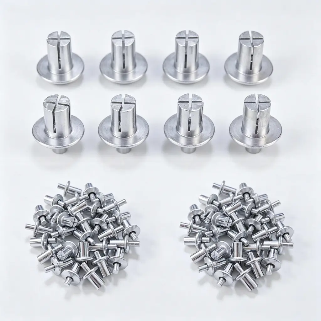 Hammer Drive Rivets Aluminum Expansion Rivets - Heavy Duty Knock Type Blind Rivets for Sheet Metal DIY Woodworking Furniture Repair, No Rivet Gun Needed Quick Fasteners
