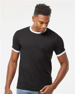 Tultex 246 Fine Jersey Ringer T-Shirt